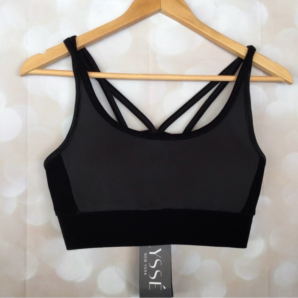 Lysse Black Velvet Bra NWT